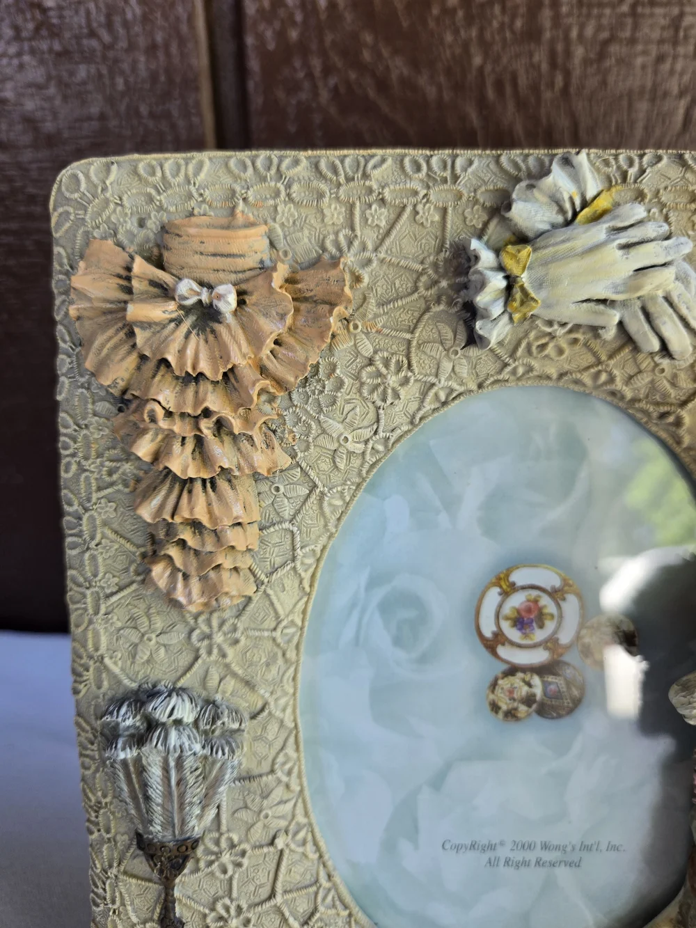 Victorian Cat Lady Decorative Photo Frame
